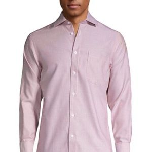 Black Brown 1826 Geometric Dobby Shirt